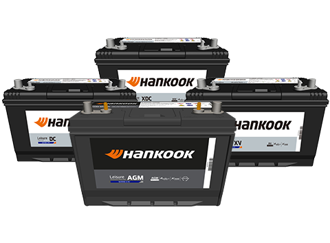 Hankook AtlasBX – Leisure battery, AGM / XDC / DC / XV, RV-exclusive terminal design for convenient additional power connection 