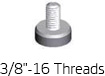 한국아트라스비엑스, Hankook AtlasBX – 국외제품, Terminals, Negative, Stud, "3/8"-16 Threads